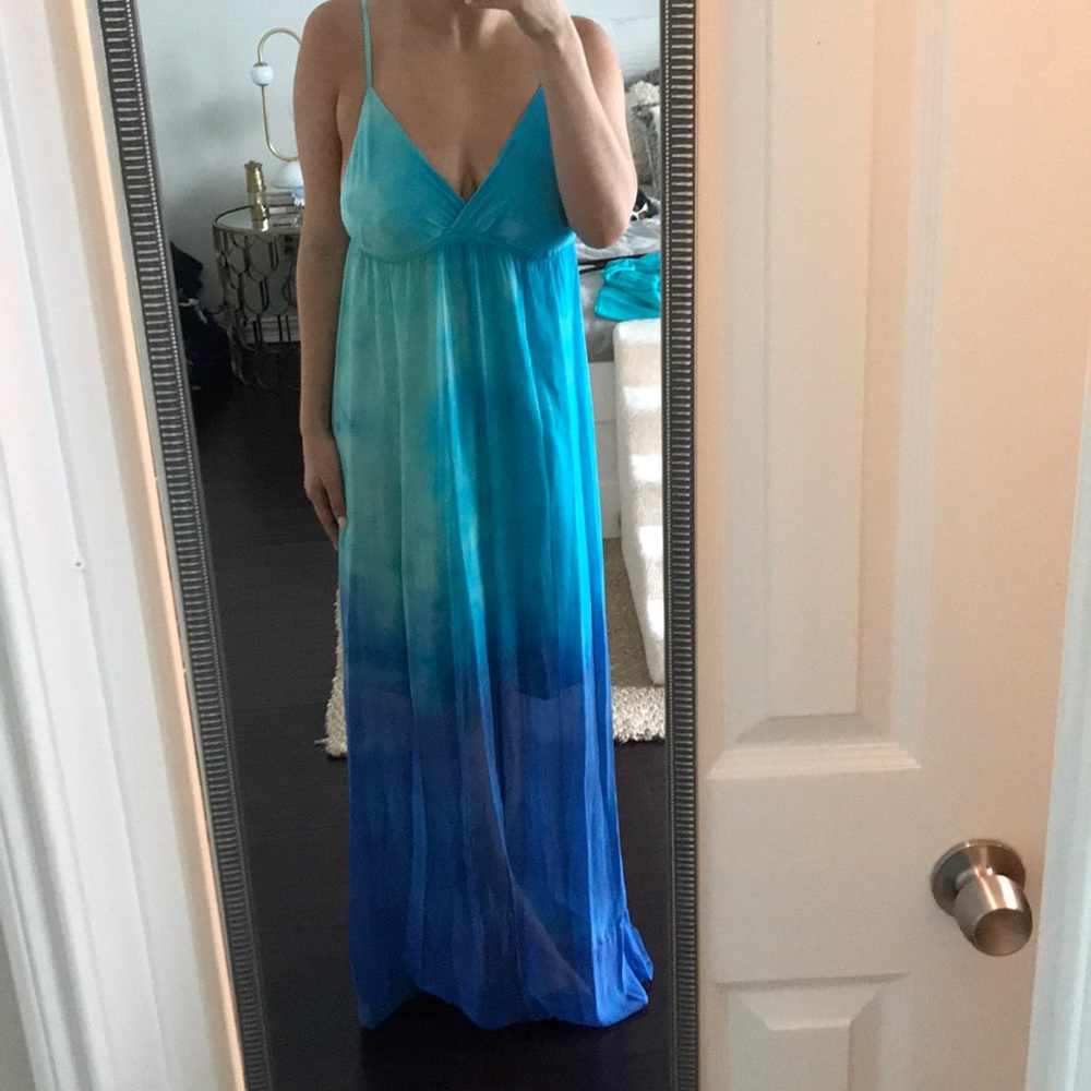 GYPSY Aqua Blue Tie Die MAXI
